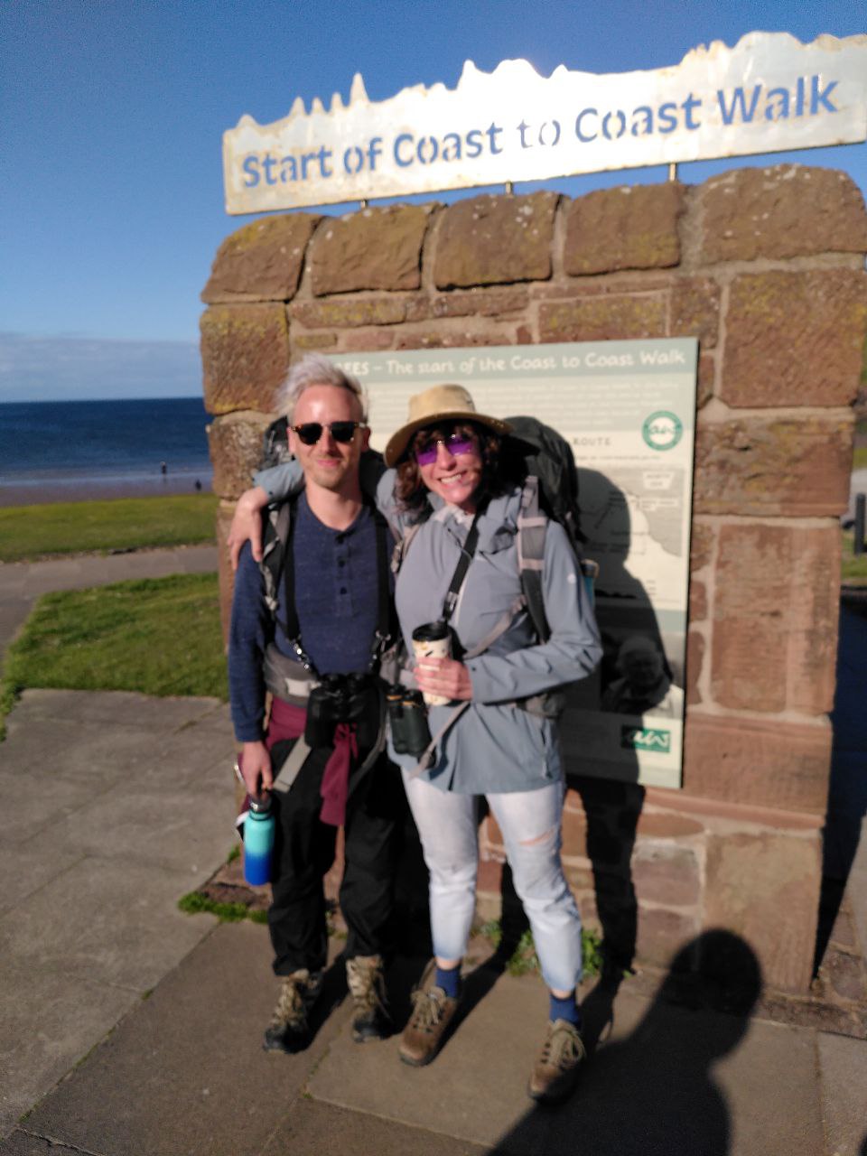 At the start of the coast-to-coast